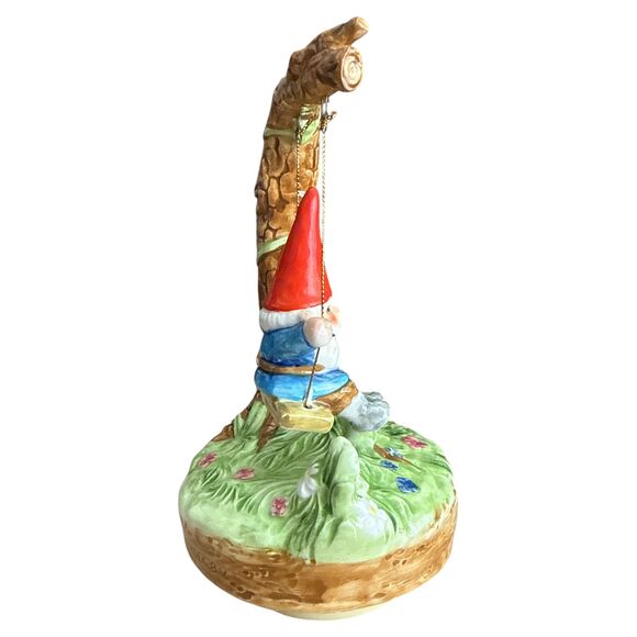 1979 Gorham Gnome on Swing Music Box – Unieboek B.V. Japan – Works – See Video - Picture 3 of 8